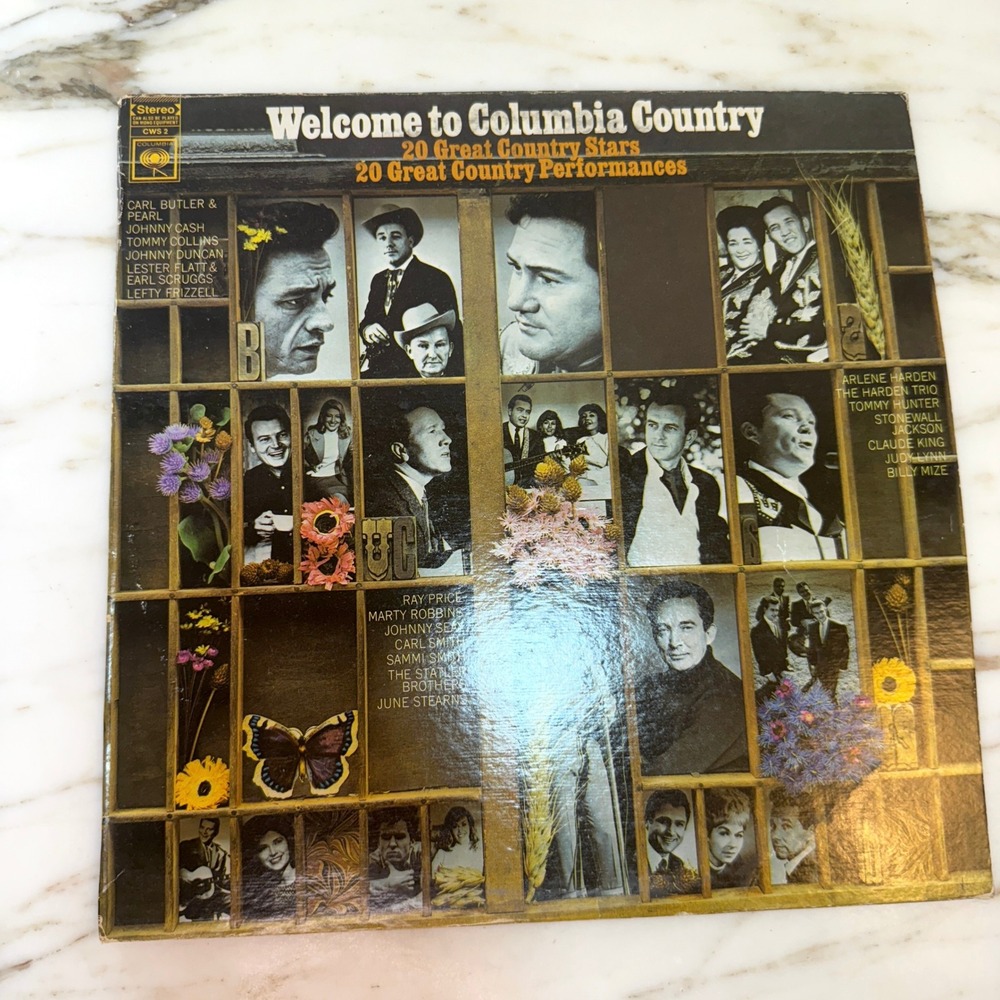 Welcome to Columbia Country LP Vinyl 20 Great Country Stars Compilation